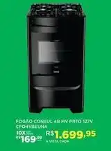 DB Supermercados Consul - fogao 4b mv prto 127v cf04vbeuna oferta