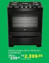 DB Supermercados Consul - fogao 5b mv prto oferta