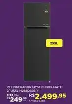 DB Supermercados Refrigerador mystic inox-mate 2p 2551l n268dssbr oferta