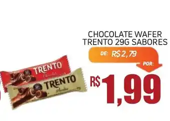 Economart Atacadista Chocolate wafer trento sabores oferta