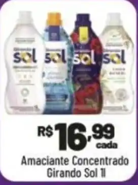 Amaciante Concentrado Girando Sol 1l