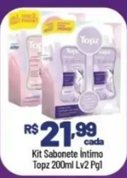 Supermercados Goes Kit Sabonete Íntimo Topz oferta