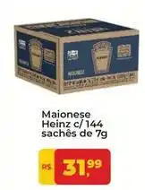 Tonin Superatacado Heinz - maionese c/ 144 sachês de 7g oferta
