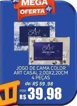 Economart Atacadista Jogo de cama color art casal oferta