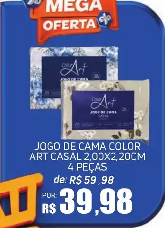 Economart Atacadista Jogo de cama color art casal oferta