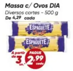 Dia Dia - massa c/ ovos oferta