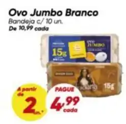 Dia Jumbo - ovo jumbo branco oferta