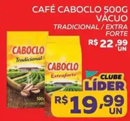 Lider Atacadista Café caboclo 500g vácio tradicional / extra forte oferta