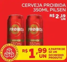 Lider Atacadista Cerveja proibida pilsen oferta