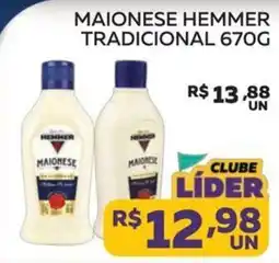 Lider Atacadista Maionese hemmer tradicional oferta