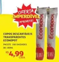 Assaí Atacadista De - copos descartáveis transparentes econopot oferta