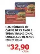 Assaí Atacadista Rezende - hambúrguer de carne de frango e suína tradicional congelado oferta