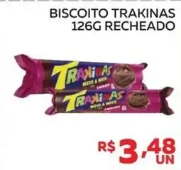Lider Atacadista Biscoito trakinas recheado oferta