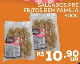 Lider Atacadista Salgados pré fritos bem família oferta