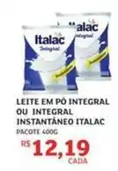 Assaí Atacadista Italac - leite em po integral ou integral instantáneo oferta