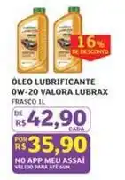Assaí Atacadista De - oleo lubrificante 0w-20 valora lubrax oferta
