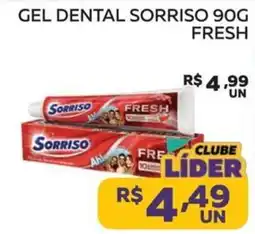 Lider Atacadista Gel dental sorriso fresh oferta