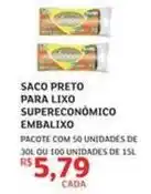 Assaí Atacadista Embalixo - saco preto para lixo supereconómico oferta