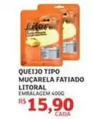 Assaí Atacadista Litoral - queijo tipo muçarela fatiado oferta