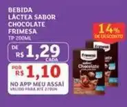 Assaí Atacadista Frimesa - bebida láctea sabor chocolate oferta