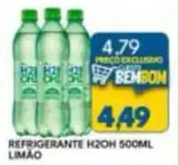 Rancho Bom Supermercados refrigerante h2oh limão oferta