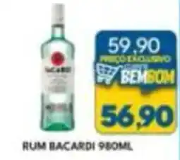 Rancho Bom Supermercados rum bacardi oferta