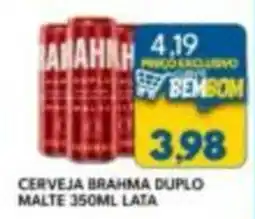 Rancho Bom Supermercados Cerveja brahma duplo malte oferta
