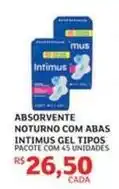 Assaí Atacadista Intimus - absorvente noturno com abas gel tipos oferta