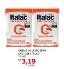 Assaí Atacadista Italac - creme de leite zero lactose oferta