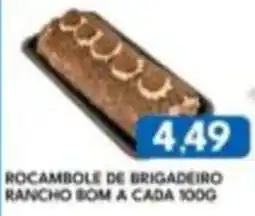 Rancho Bom Supermercados Rocambole de brigadeiro oferta