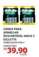 Assaí Atacadista Gillette - carga para aparelho descartável mach 3 oferta