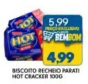 Rancho Bom Supermercados Biscoito recheio parati hot cracker oferta
