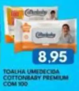 Rancho Bom Supermercados toalha umedecida cottonbaby premium oferta