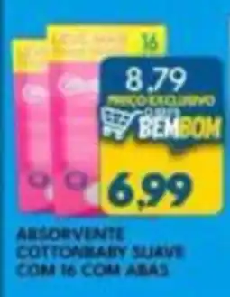 Rancho Bom Supermercados absorvente cottonbaby suave oferta
