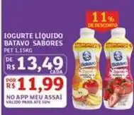 Assaí Atacadista Convenção sabores - iogurte liquido oferta