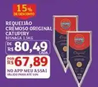 Assaí Atacadista Catupiry - requeijão cremoso original oferta