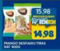 Rancho Bom Supermercados Frango desfiado/tiras nat oferta