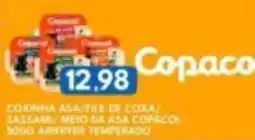 Rancho Bom Supermercados Coxinha asa/file de cora/sassame/meio da asa copacol oferta