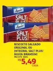 Assaí Atacadista Di - biscoito salgado integral salt plus! aguia oferta