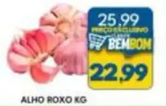 Rancho Bom Supermercados alho roxo kg oferta