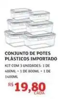 Assaí Atacadista Importado - conjunto de potes plasticos oferta
