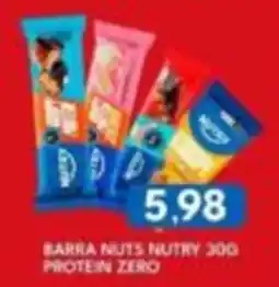 Rancho Bom Supermercados Barra nuts nutry 300 protein zero oferta