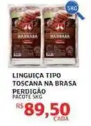 Assaí Atacadista Perdigão - linguiça tipo toscana na brasa oferta