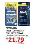 Assaí Atacadista Gillette - aparelho prestobarba 3 oferta