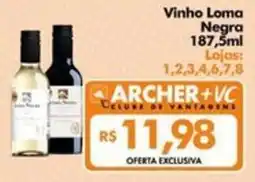 Supermercados Archer Vinho Loma Negra oferta