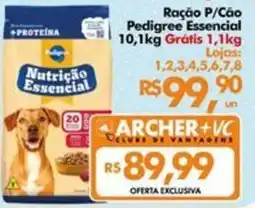 Supermercados Archer Raçao P/Cão Pedigree Essencial oferta