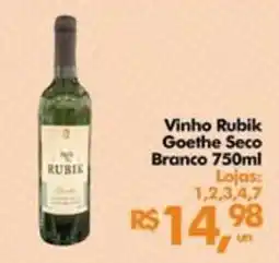Supermercados Archer Vinho rubik goethe seco branco oferta