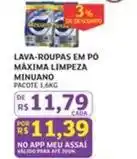 Assaí Atacadista Maxima - lava-roupas em pó limpeza minuano oferta
