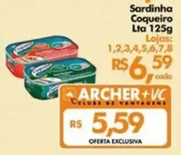 Supermercados Archer Sardinha Coqueiro Lta oferta