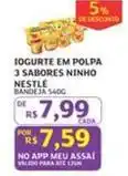 Assaí Atacadista Nestlé - iogurte em polpa 3 sabores ninho oferta